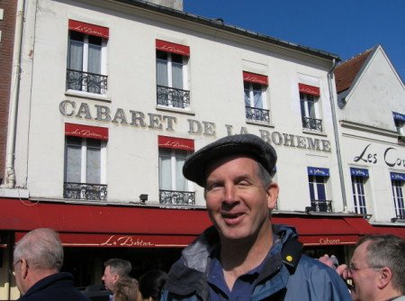 Mike standing in Mont Martre