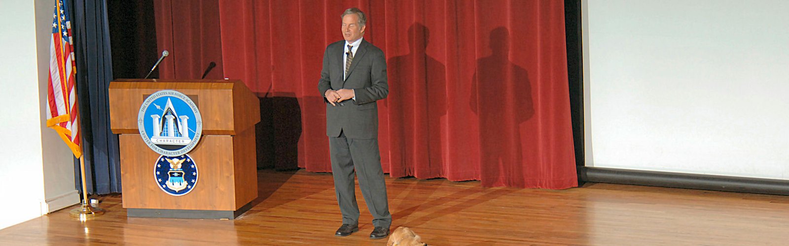 Mike speaking at United States Airforce Academy