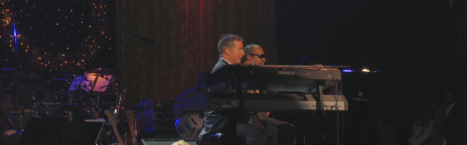 Mike May with Stevie Wonder